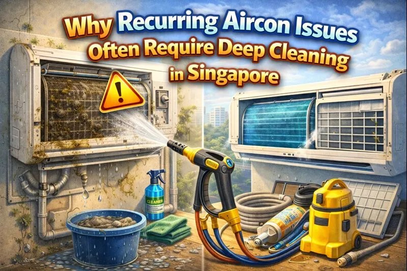 Why Recurring Aircon Issues Often Require Deep Cleaning in Singapore